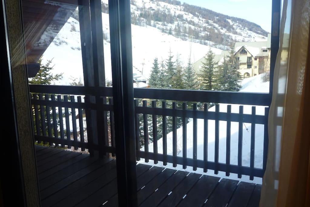 Duplex Avec Belle Terrasse Au Pied Des Pistes Daire Vars  Dış mekan fotoğraf